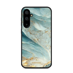 Lesklý kryt Mobiwear Glossy - Samsung Galaxy S23 FE - G022G Zelenkavý a zlatavý mramor