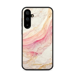 Lesklý kryt Mobiwear Glossy - Samsung Galaxy S23 FE - G027G - Růžový a zlatavý mramor