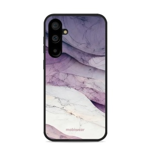 Lesklý kryt Mobiwear Glossy - Samsung Galaxy S23 FE - G028G - Bílý a fialový mramor