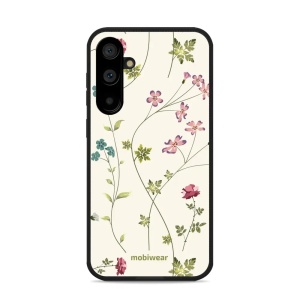 Lesklý kryt Mobiwear Glossy - Samsung Galaxy S23 FE - G035G - Tenké rostlinky s květy
