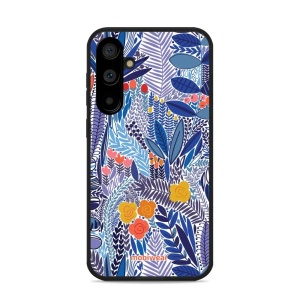 Lesklý kryt Mobiwear Glossy - Samsung Galaxy S23 FE - G037G - Modrá květena