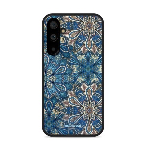 Lesklý kryt Mobiwear Glossy - Samsung Galaxy S23 FE - G038G - Modré mandala květy