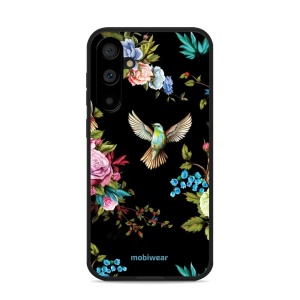 Lesklý kryt Mobiwear Glossy - Samsung Galaxy S23 FE - G041G - Ptáček a květy