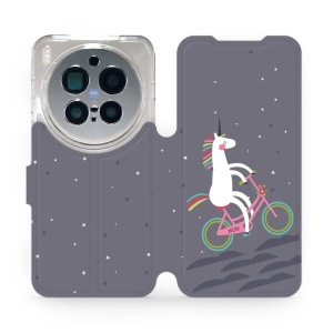 Flipové pouzdro Mobiwear - Vivo X300 Pro - V024P Jednorožec na kole