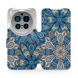 Flipové pouzdro Mobiwear - Vivo X300 Pro - V108P Modré mandala květy