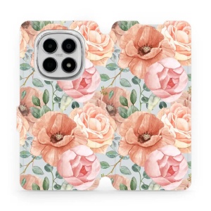 Flipové pouzdro Mobiwear - Xiaomi Redmi Note 15 4G - MP02S Pastelové květy