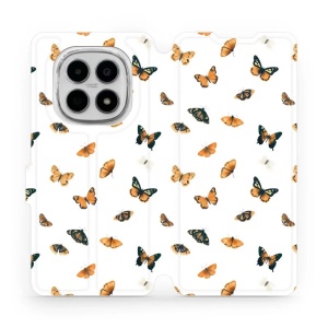 Flipové pouzdro Mobiwear - Xiaomi Redmi Note 15 4G - VP77S Oranžoví motýlci