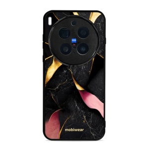 Lesklý kryt Mobiwear Glossy - Vivo X300 Pro - G021G Černý a zlatavý mramor