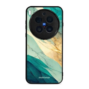 Lesklý kryt Mobiwear Glossy - Vivo X300 Pro - G024G - Zlatavý a zelenkavý mramor