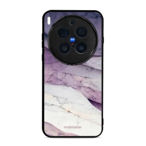 Lesklý kryt Mobiwear Glossy - Vivo X300 Pro - G028G - Bílý a fialový mramor