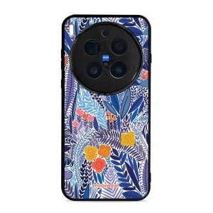 Lesklý kryt Mobiwear Glossy - Vivo X300 Pro - G037G - Modrá květena