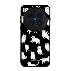 Lesklý kryt Mobiwear Glossy - Vivo X300 Pro - G163G Bílé kočičky
