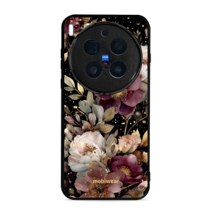 Lesklý kryt Mobiwear Glossy - Vivo X300 Pro - G169G Zlatavé kvítky