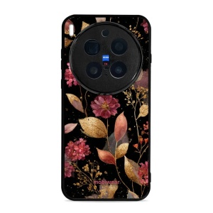 Lesklý kryt Mobiwear Glossy - Vivo X300 Pro - G171G Zlatavé lístky a květy