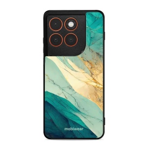 Lesklý kryt Mobiwear Glossy - Motorola Edge 70 - G024G - Zlatavý a zelenkavý mramor