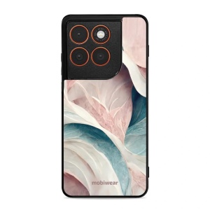 Lesklý kryt Mobiwear Glossy - Motorola Edge 70 - G026G - Růžový a zelenkavý mramor