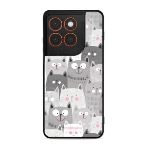 Lesklý kryt Mobiwear Glossy - Motorola Edge 70 - G045G - Kočičky