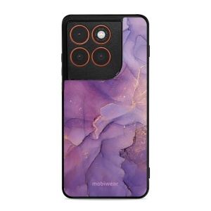 Lesklý kryt Mobiwear Glossy - Motorola Edge 70 - G050G - Fialový mramor