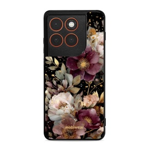 Lesklý kryt Mobiwear Glossy - Motorola Edge 70 - G169G Zlatavé kvítky