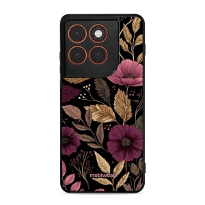 Lesklý kryt Mobiwear Glossy - Motorola Edge 70 - G170G Fialová kvítka