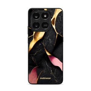 Lesklý kryt Mobiwear Glossy - Honor X7d / Honor 400 Smart- G021G Černý a zlatavý mramor