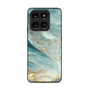 Lesklý kryt Mobiwear Glossy - Honor X7d / Honor 400 Smart- G022G Zelenkavý a zlatavý mramor