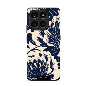 Lesklý kryt Mobiwear Glossy - Honor X7d / Honor 400 Smart- GA40G Modré a béžové květy