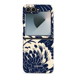 Odolný obal Mobiwear Elite Pro - Samsung Galaxy Z Flip 7 FE - EA40E Modré a béžové květy