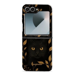 Odolný obal Mobiwear Elite Pro - Samsung Galaxy Z Flip 7 FE - E164E Černá kočka