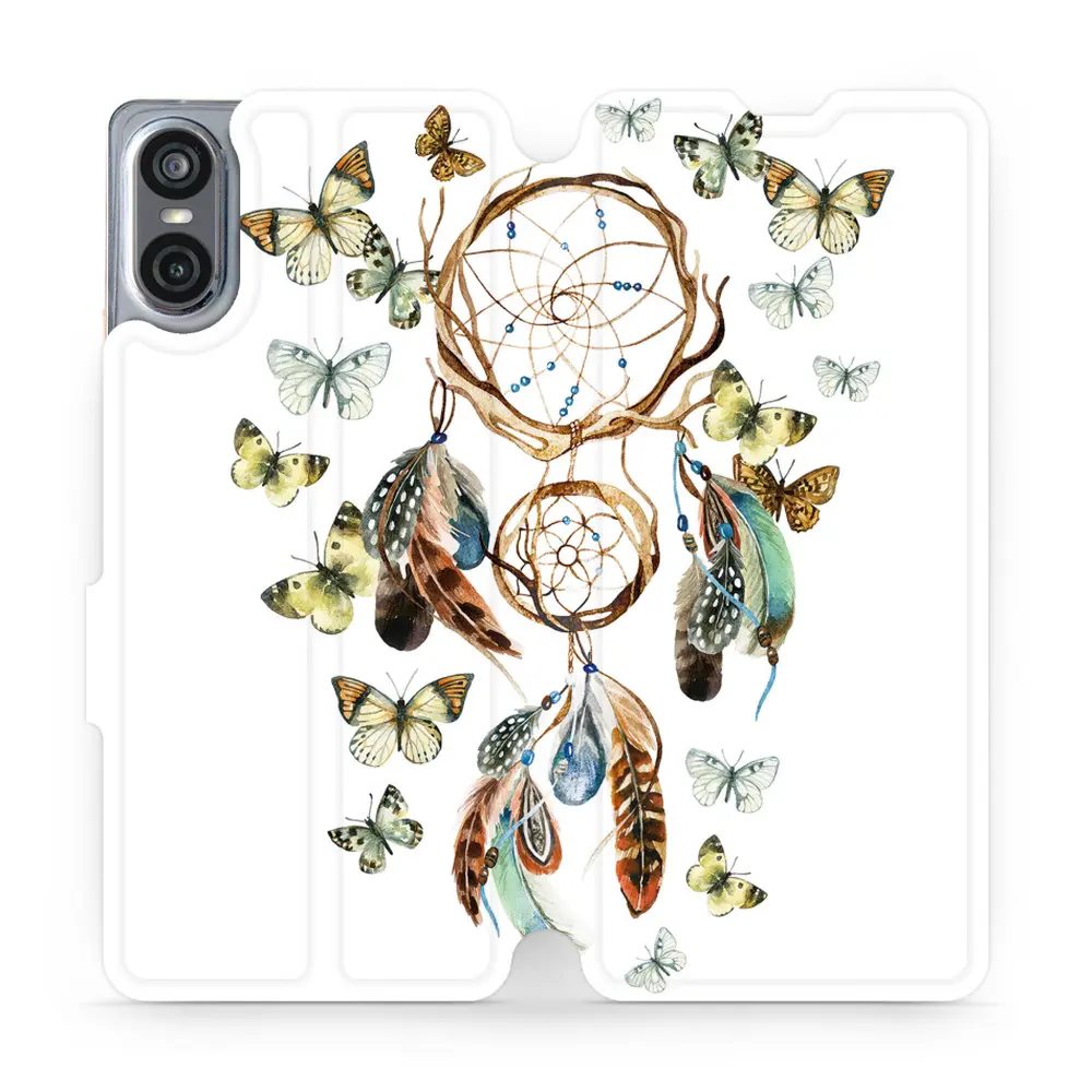 Flipové pouzdro Mobiwear - Sony Xperia 10 VI - M001P Lapač a motýlci