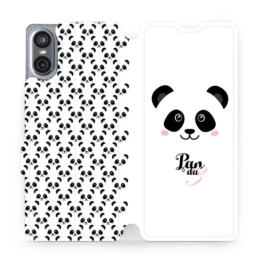 Flipové pouzdro Mobiwear - Sony Xperia 10 VI - M030P Panda Amálka