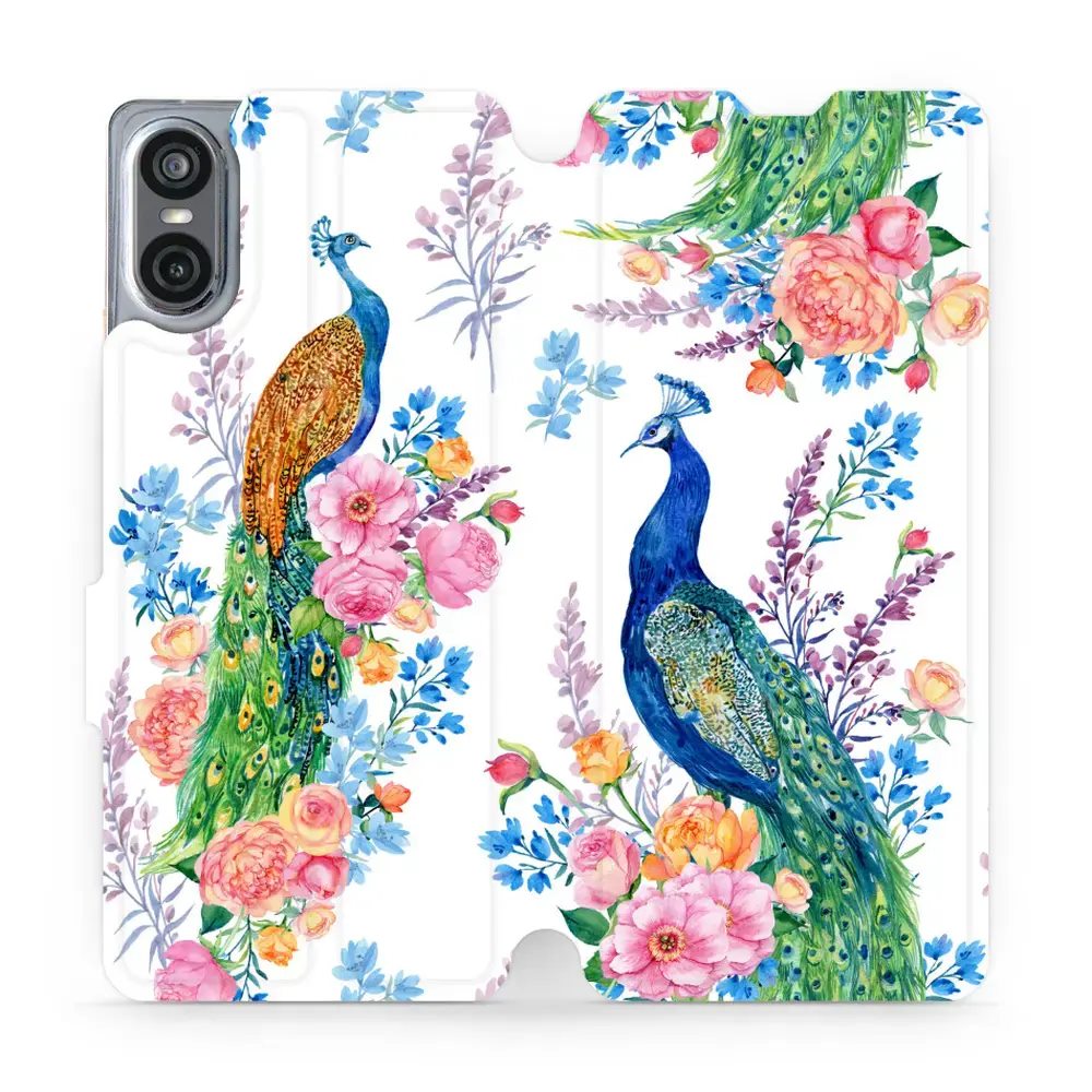 Flipové pouzdro Mobiwear - Sony Xperia 10 VI - MX08S Pávi
