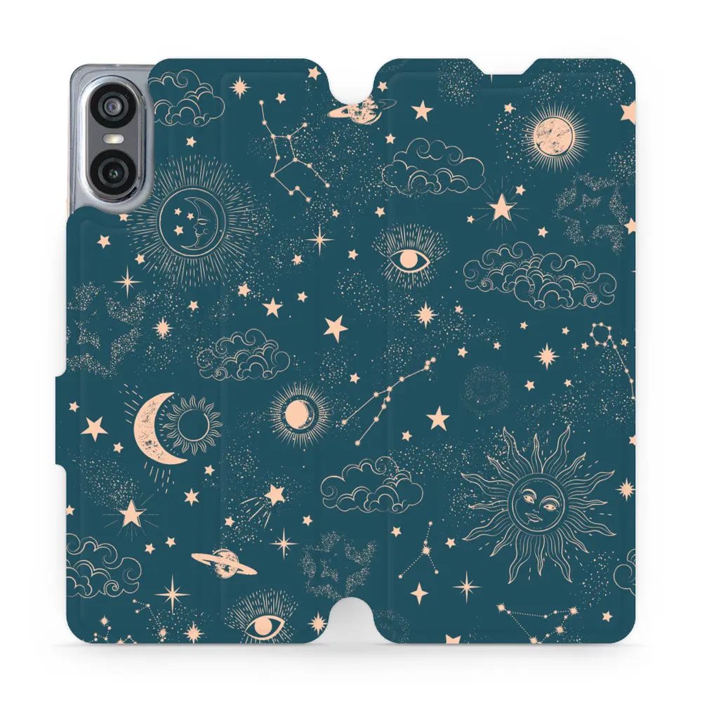 Flipové pouzdro Mobiwear - Sony Xperia 10 VI - VP14S Magický vesmír