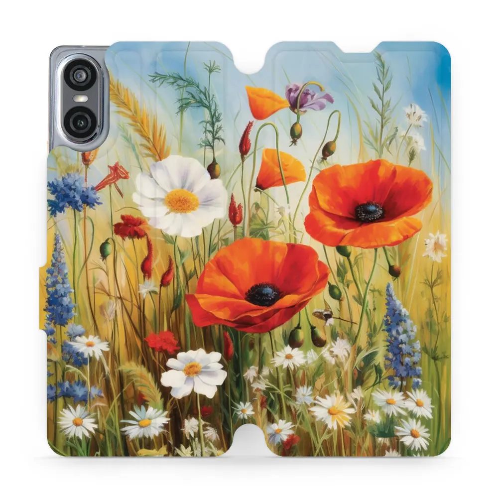 Flipové pouzdro Mobiwear - Sony Xperia 10 VI - VP43S Letní louka