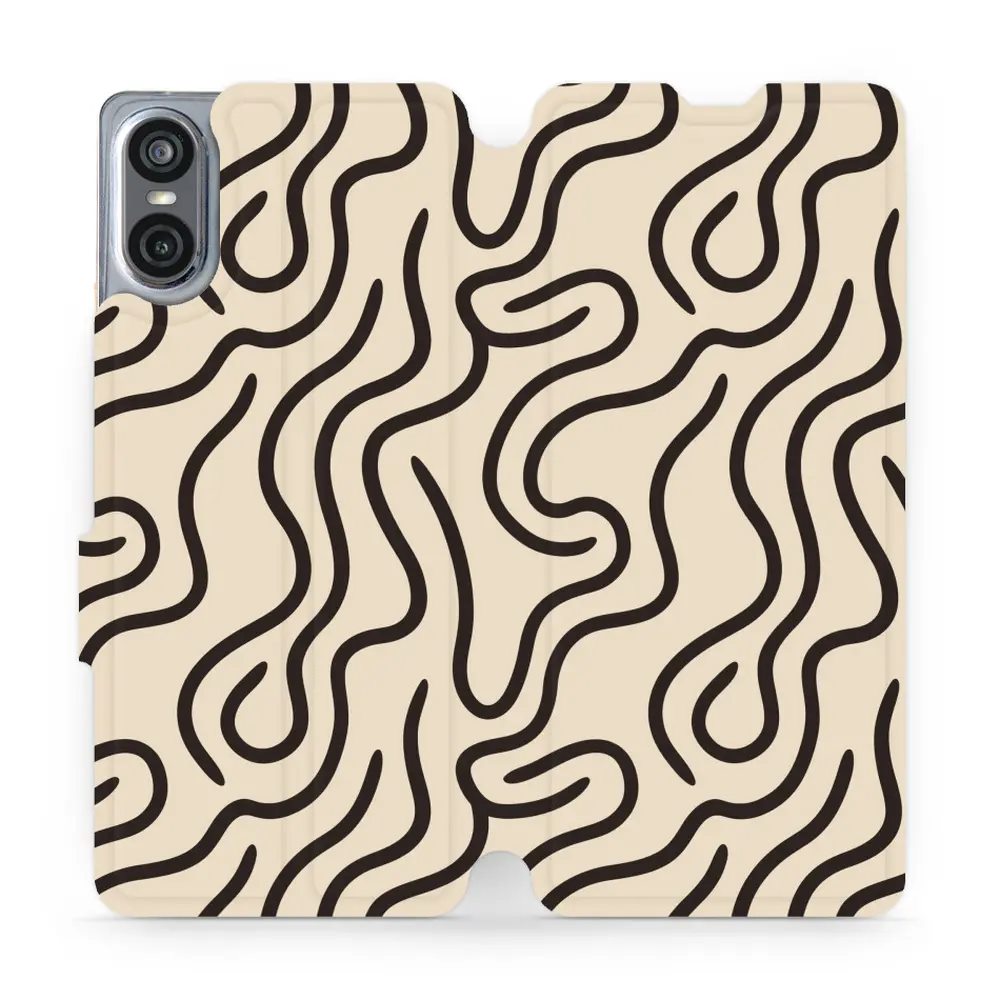 Flipové pouzdro Mobiwear - Sony Xperia 10 VI - VA60S Linky