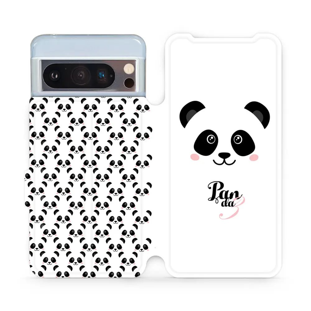 Flipové pouzdro Mobiwear - Google Pixel 8 Pro - M030P Panda Amálka