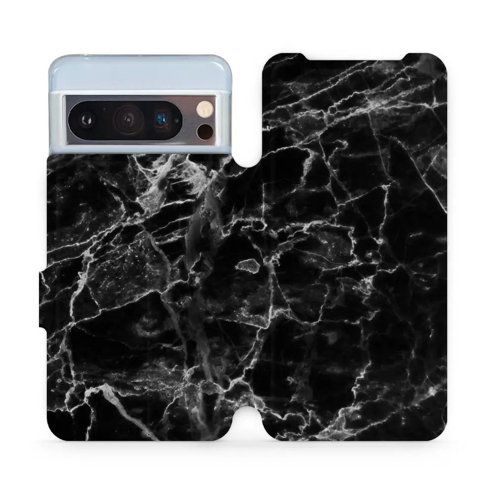 Flipové pouzdro Mobiwear - Google Pixel 8 Pro - V056P Černý mramor