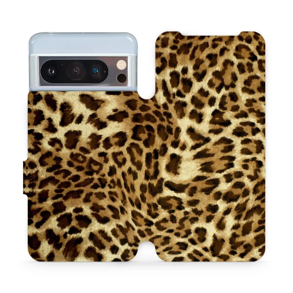 Flipové pouzdro Mobiwear - Google Pixel 8 Pro - VA33P Leopardí vzor