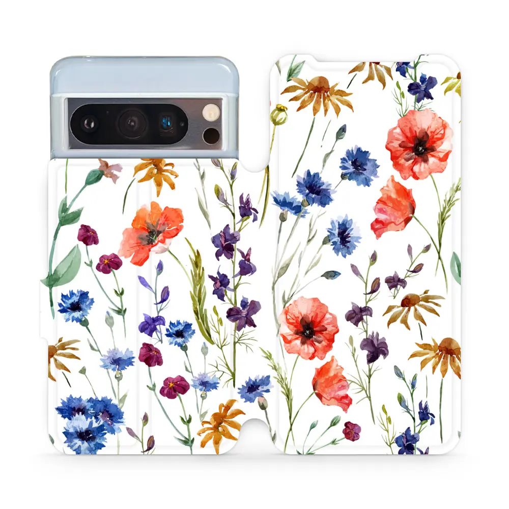 Flipové pouzdro Mobiwear - Google Pixel 8 Pro - MP04S Luční kvítí
