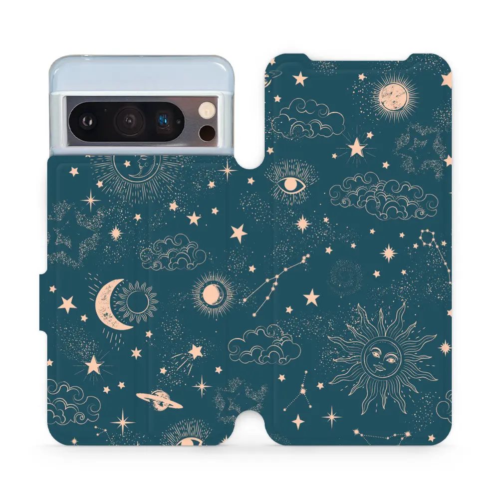 Flipové pouzdro Mobiwear - Google Pixel 8 Pro - VP14S Magický vesmír