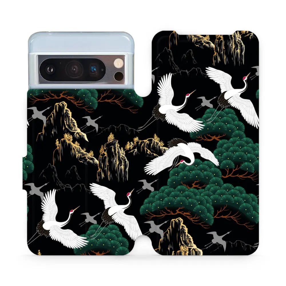 Flipové pouzdro Mobiwear - Google Pixel 8 Pro - VP16S Jeřábi