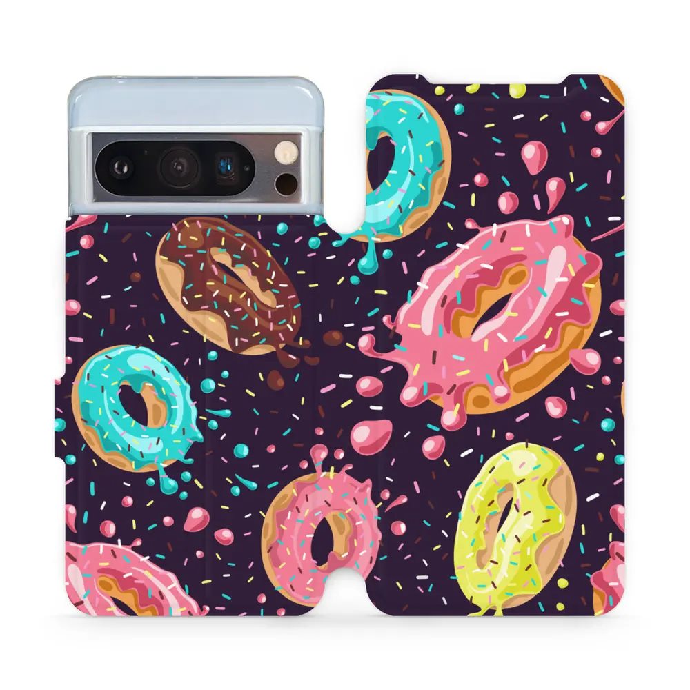 Flipové pouzdro Mobiwear - Google Pixel 8 Pro - VP19S Donutky