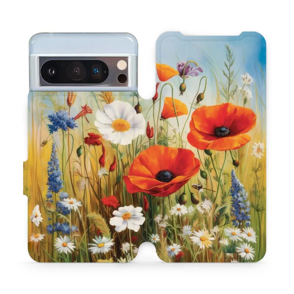 Flipové pouzdro Mobiwear - Google Pixel 8 Pro - VP43S Letní louka