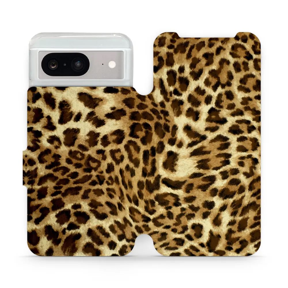 Flipové pouzdro Mobiwear - Google Pixel 8 - VA33P Leopardí vzor