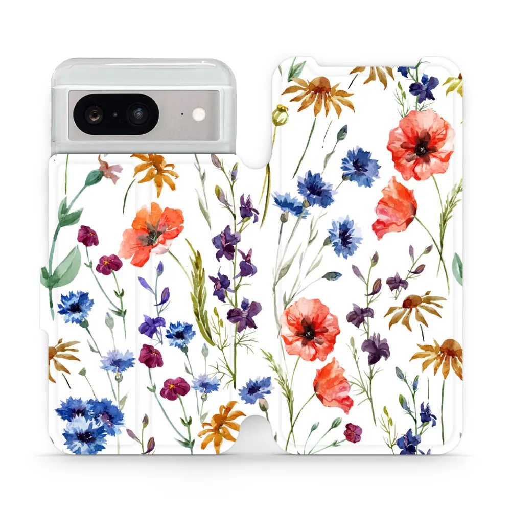 Flipové pouzdro Mobiwear - Google Pixel 8 - MP04S Luční kvítí