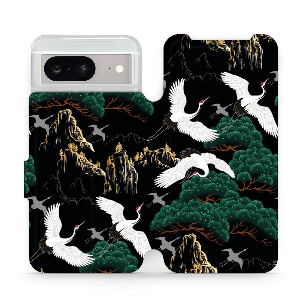 Flipové pouzdro Mobiwear - Google Pixel 8 - VP16S Jeřábi