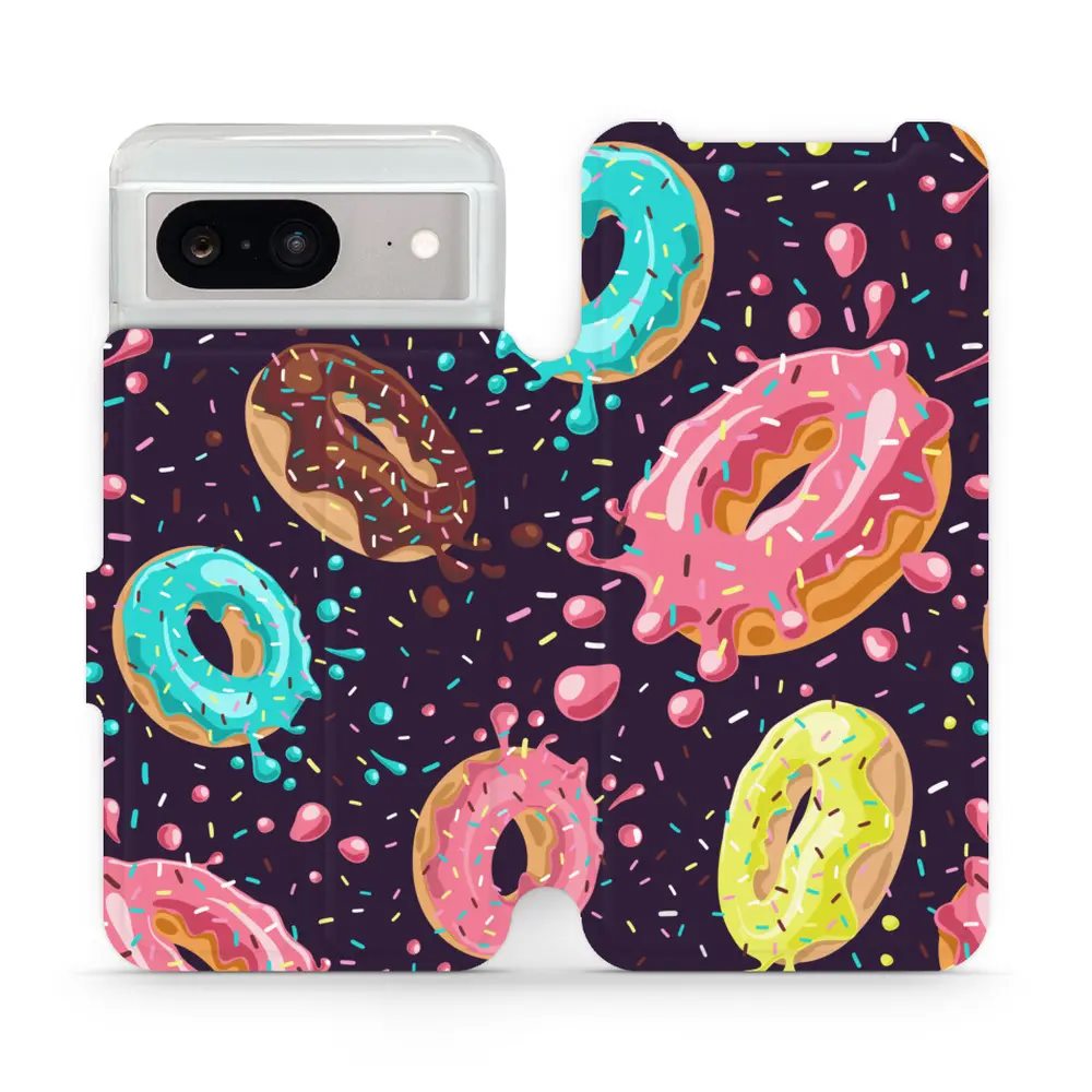 Flipové pouzdro Mobiwear - Google Pixel 8 - VP19S Donutky