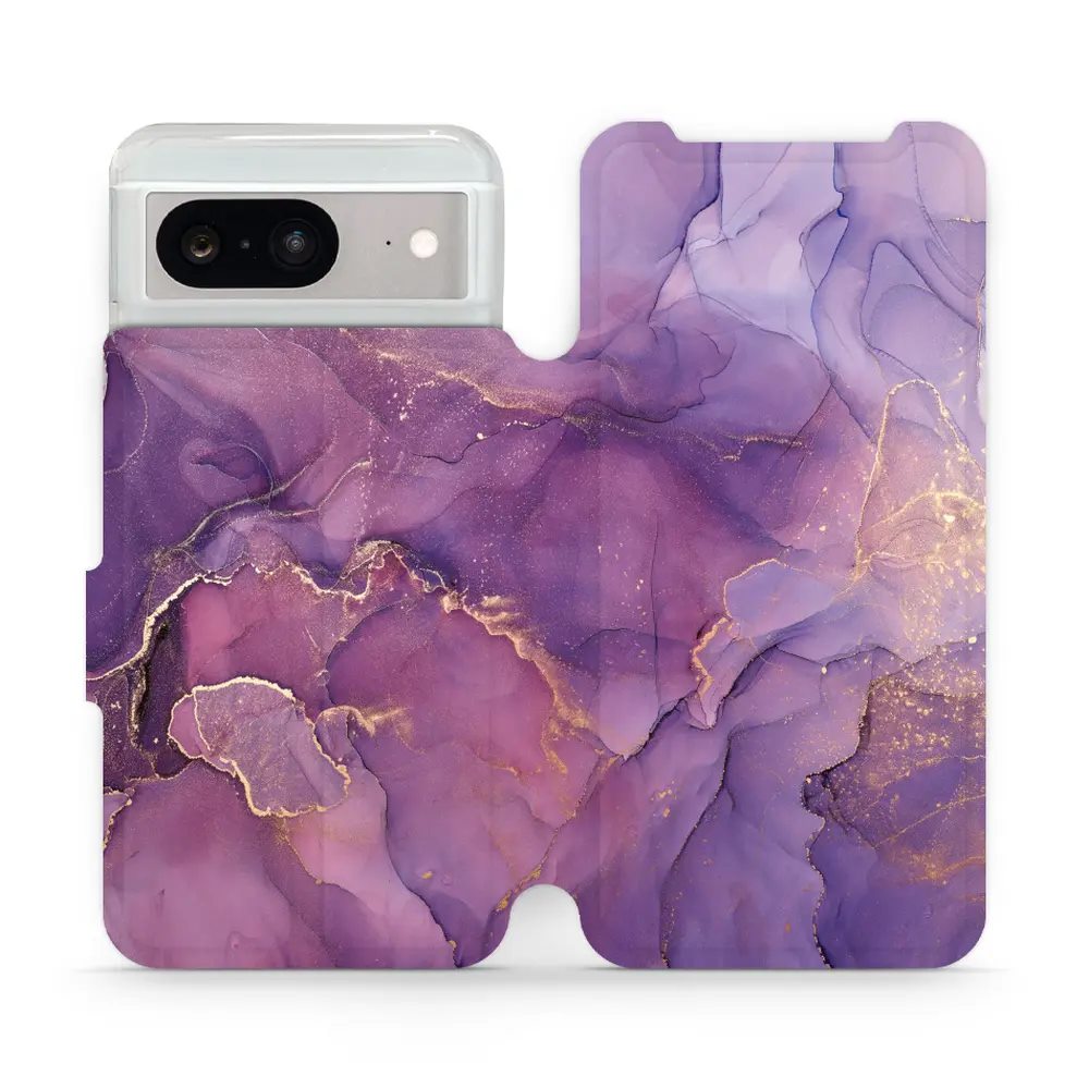 Flipové pouzdro Mobiwear - Google Pixel 8 - VP20S Fialový mramor