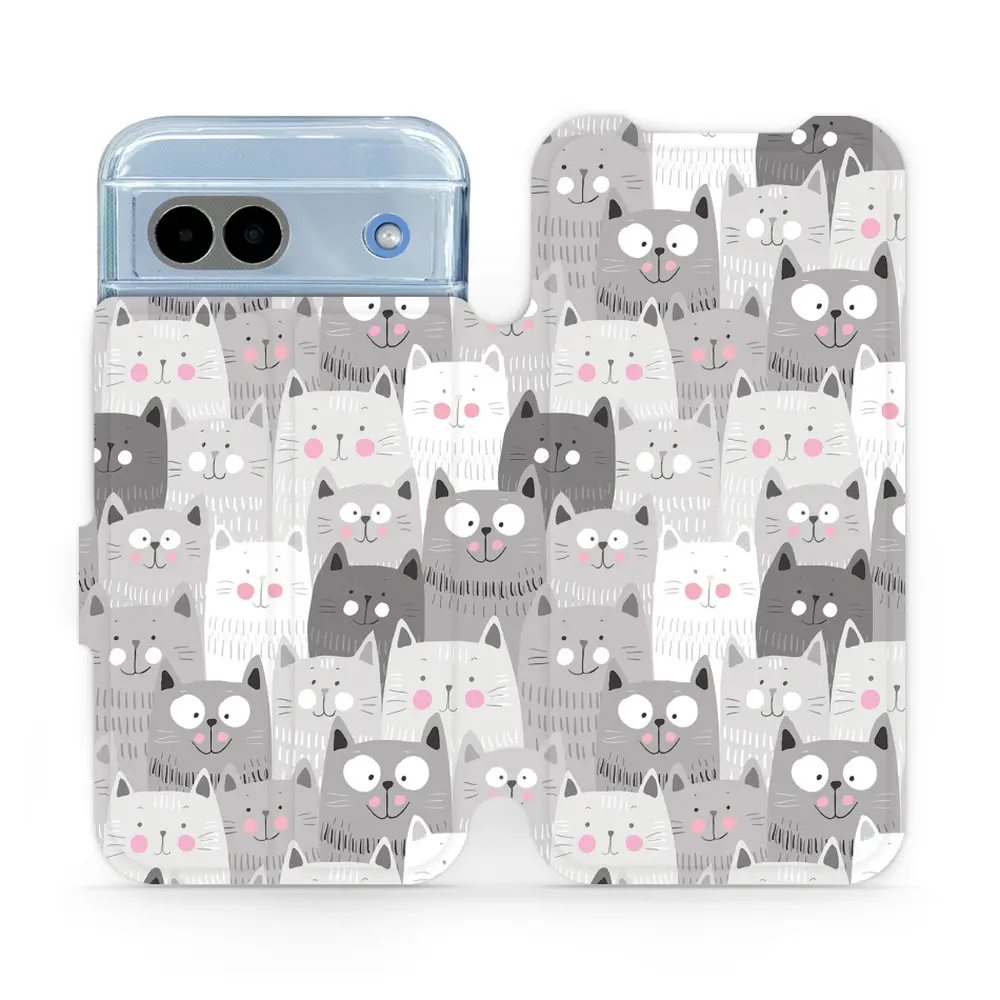 Flipové pouzdro Mobiwear - Google Pixel 8A - M099P Kočičky