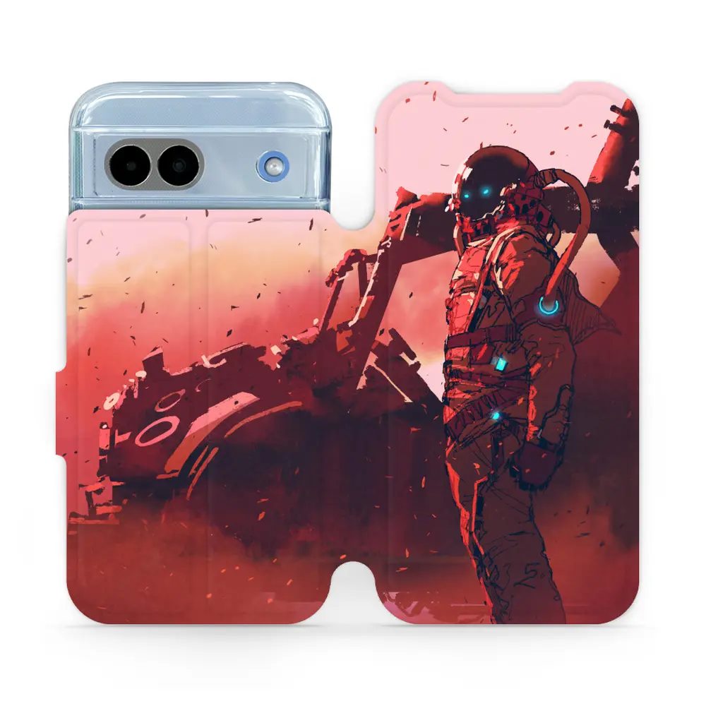 Flipové pouzdro Mobiwear - Google Pixel 8A - MA09S Průzkumník s červeným vozítkem